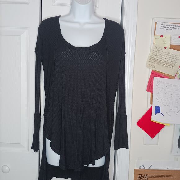 Free People Ventura High Low Thermal Tunic Top Size Small - Picture 3 of 9
